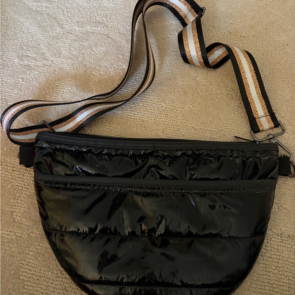 HAUTE SHORE Black Crossbody Bag